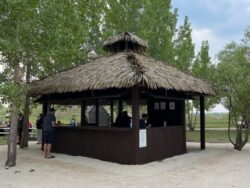 Tiki hut rental campground