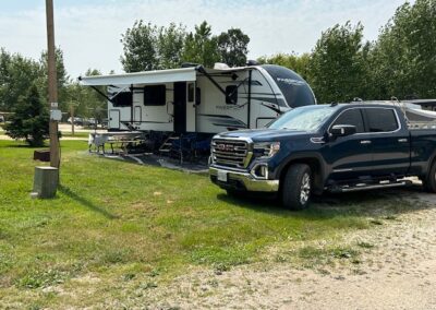Campsite pool area