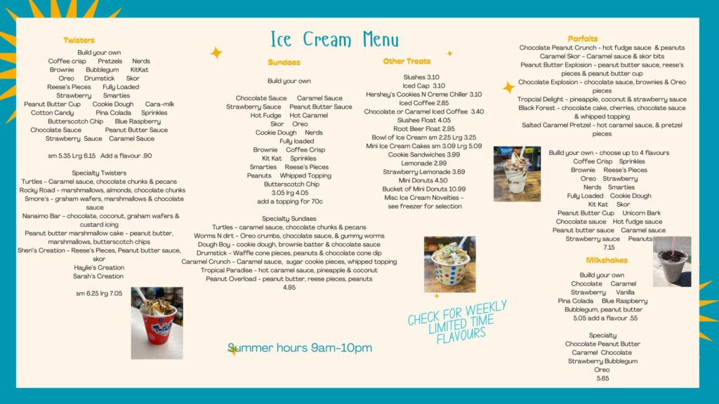 Standard Menu 3 (2) rdr grill ice cream menu