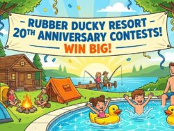 Rubber ducky contest free camping cabin entry